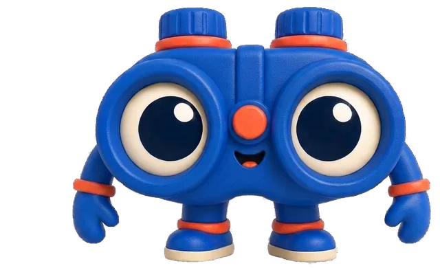 Biddy, the BidBestie mascot, waving and pointing